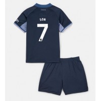 Tottenham Hotspur Son Heung-min #7 Replika babykläder Bortaställ Barn 2023-24 Kortärmad (+ korta byxor)